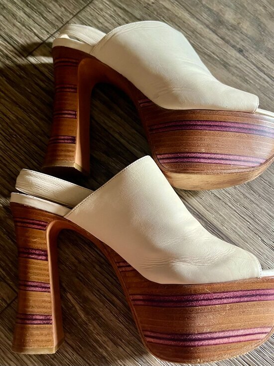 Chloe Plateform Leather Sandals